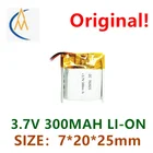 Литий-полимерная батарея 3,7 702025 в 300 мАч Bluetooth точечная ручка для чтения бесконечная батарея для Мыши Защита окружающей среды Walkman m