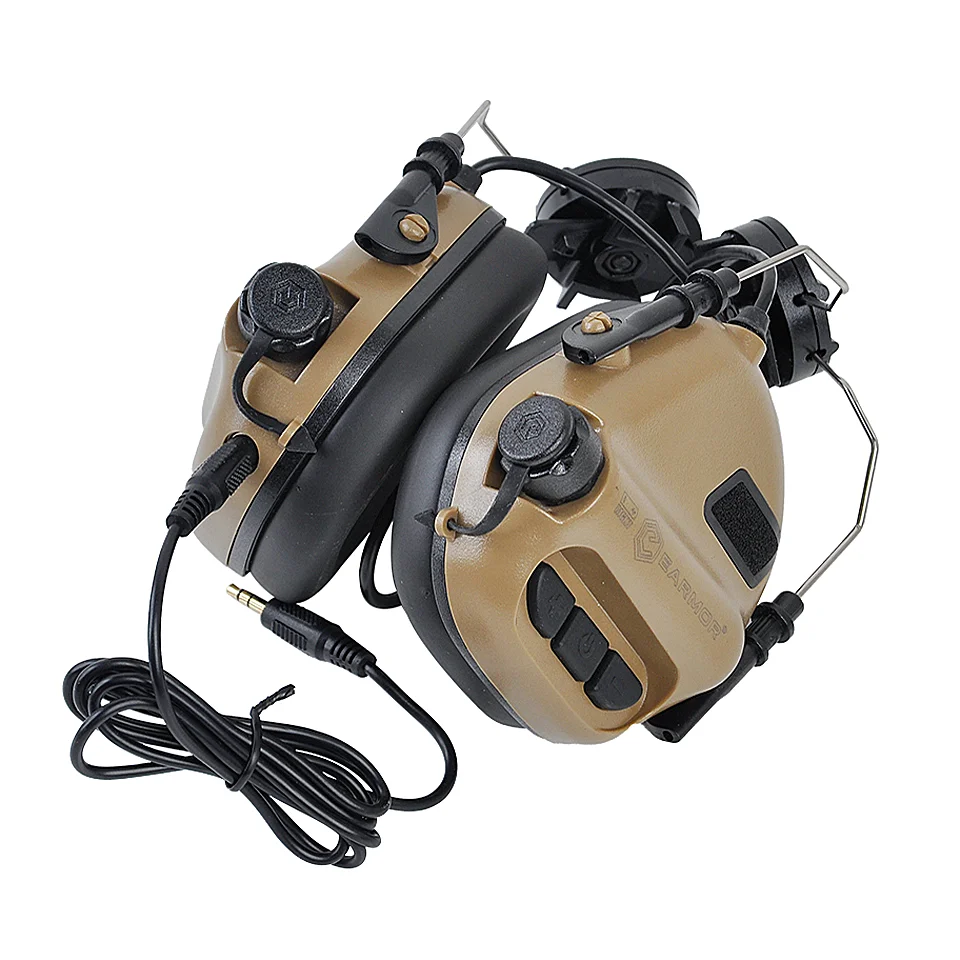 

Наушники EARMOR M31H MOD3, тактическая гарнитура с шумоподавлением, Защита слуха, наушники Softair, авиационная гарнитура для быстрого шлема, адаптер