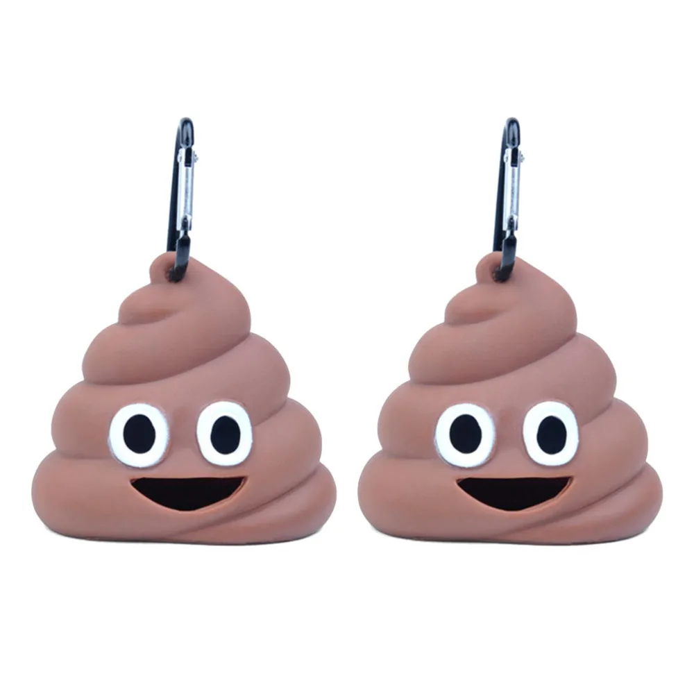 2 шт. Мягкие силиконовые мешочки для собак диспенсер мусора в форме мультяшных