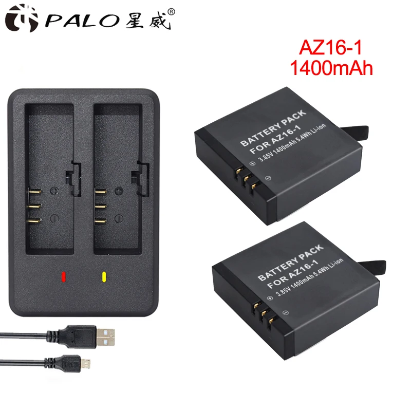 3 85 V 1400 мА/ч литий ионный аккумулятор AZ16 1 аккумуляторная батарея + зарядное