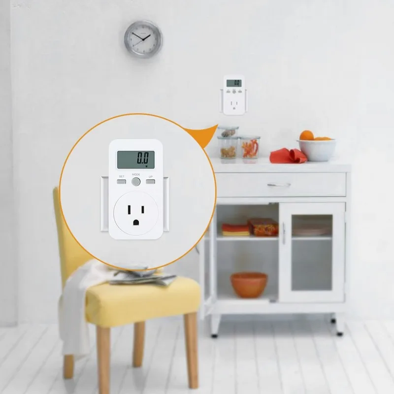 US Metering Socket Small Screen Power Meter Intelligent Billing Home Timer | Электроника