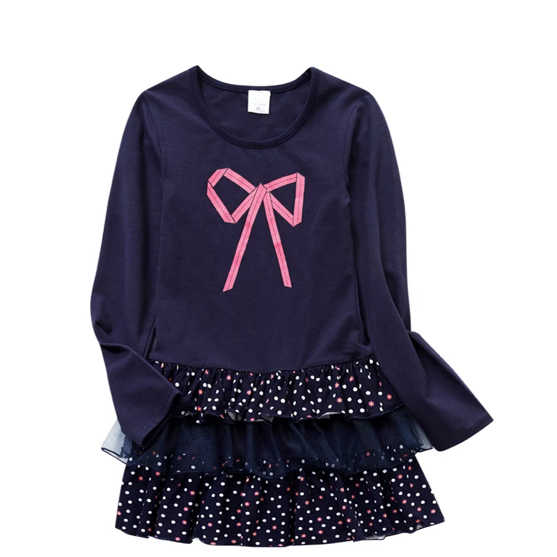 Платье-пачка с длинным рукавом для девочек 3-8 лет | Детская одежда и обувь