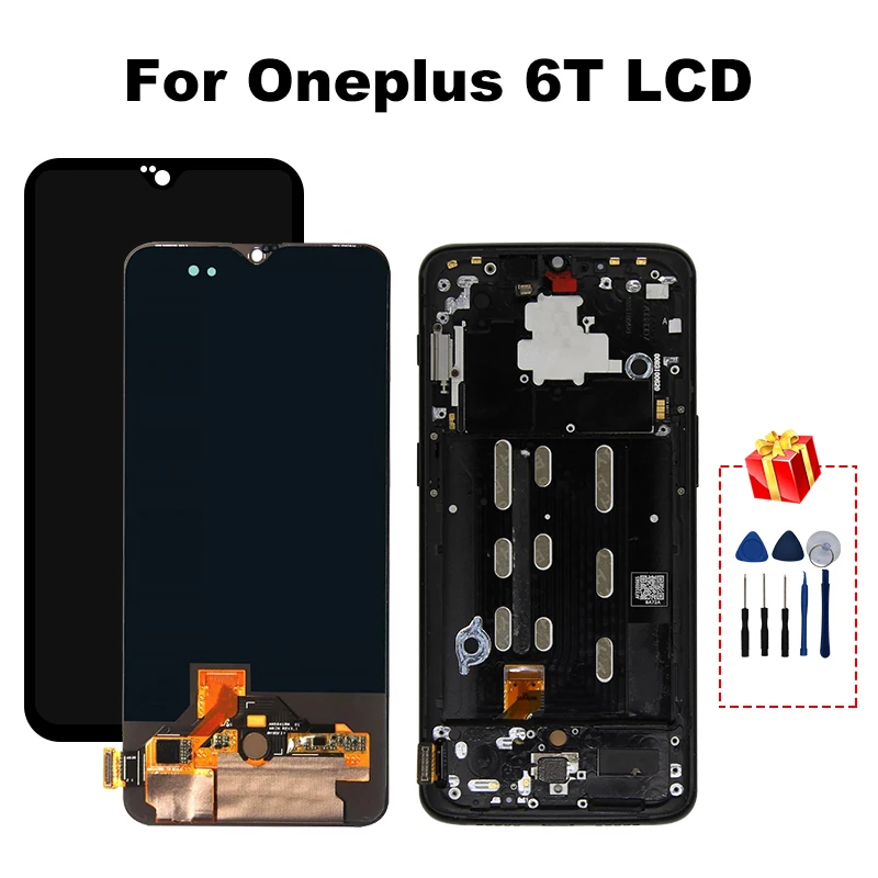 Сменный сенсорный ЖК экран для Oneplus 6 T 41 дюйма|Экраны мобильных телефонов| |