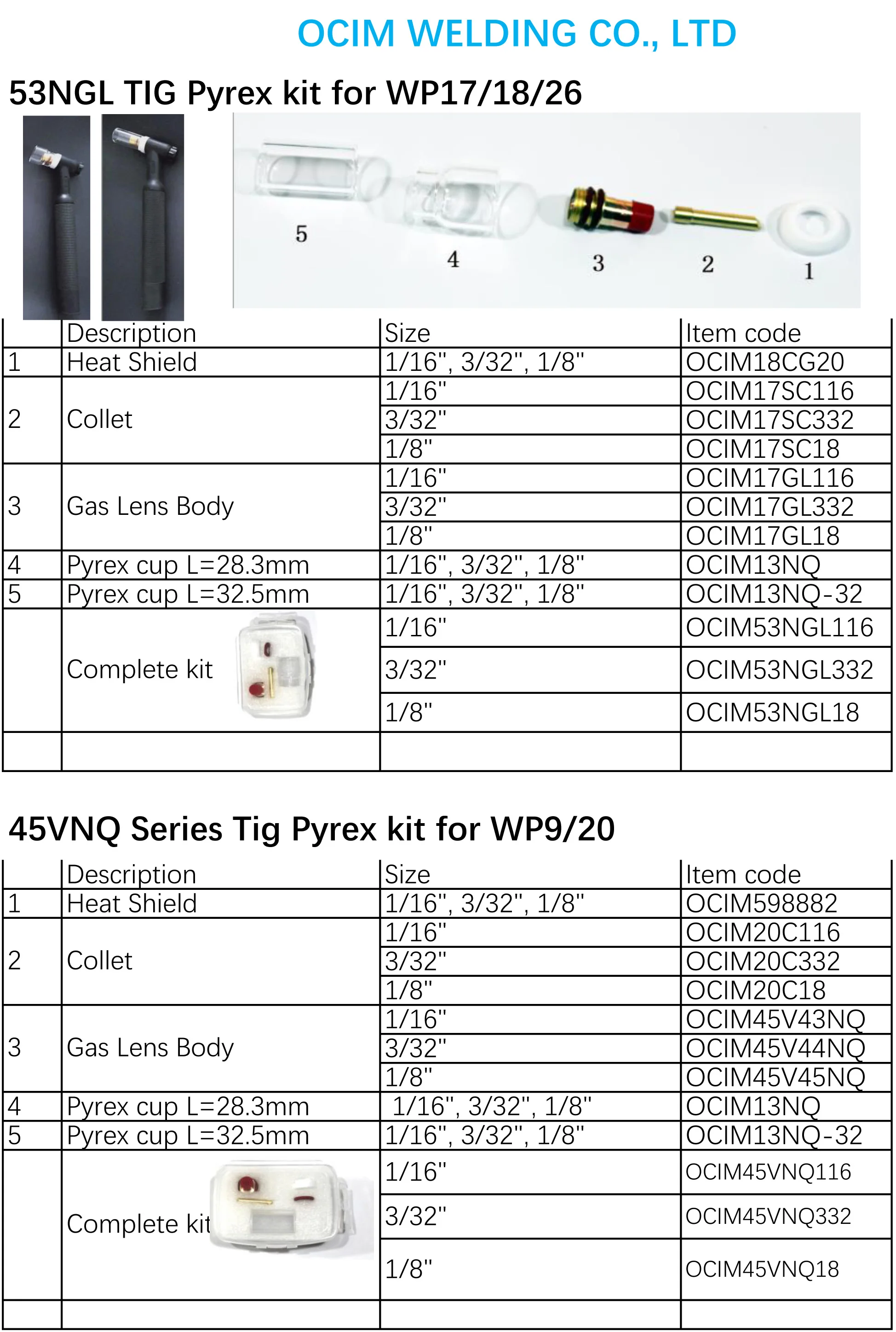 45VNQ Tig стеклянный патрубок Pyrex чашки набор костюм подходит для WP9 WP20 фонарь серии |