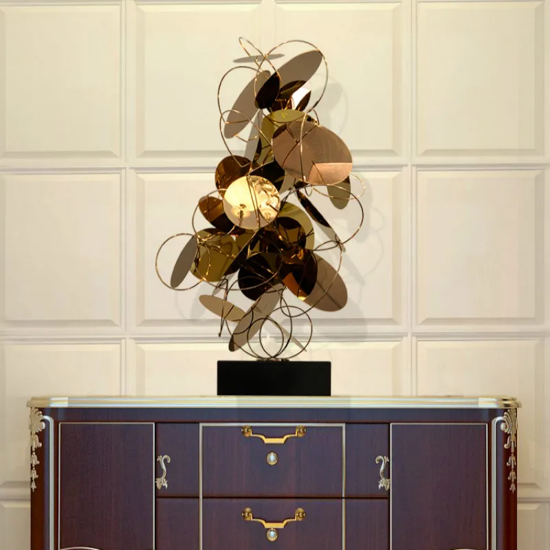 Лобби отеля модель гостиной Металл Нержавеющая сталь украшения ремесла