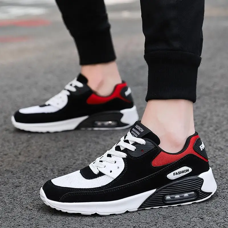 

Men Air Cushion Jogging Running Shoes Fashion Sneakers Men Breathable Sports Casual Men Shoes Outdoor Light Tennis Walking Shoes