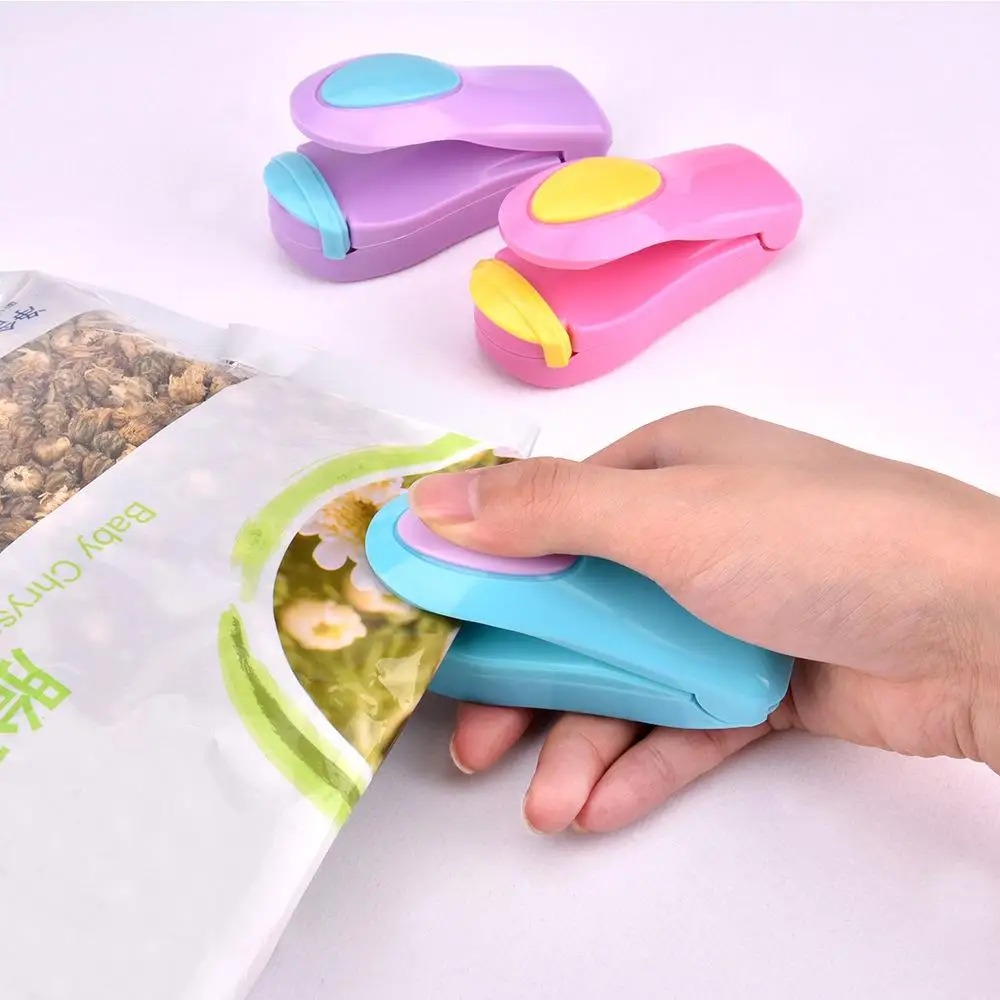 

Portable Mini Sealing Machine Plastic Bag Sealer Food Storage Bag Hot Clip Kitchen Gadgets Travel Accessories Tools Sellador