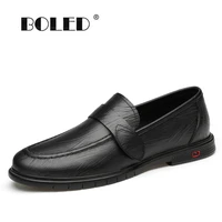 plus size natural leather shoes men quality men loafers moccasins designer slip on flats anti slip driving casual shoes men
