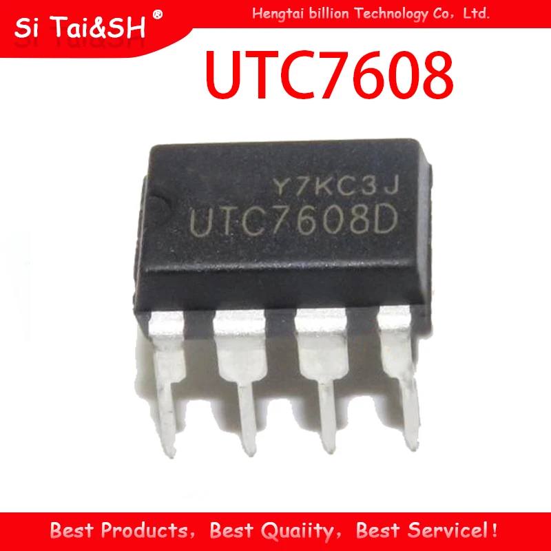 10 шт. UTC7608D UTC7608 YW DIP8 чип управления питанием гарантия качества|integrated circuit|circuit integre |