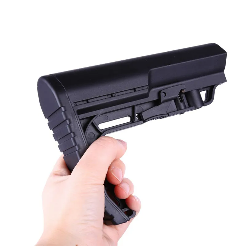 

Tactical MFT Black/Tan Mission Minimalist Hunting Butt Stock M4 Ar15 Tail Holder Post Supporter for Gun Water Bomb Accessories