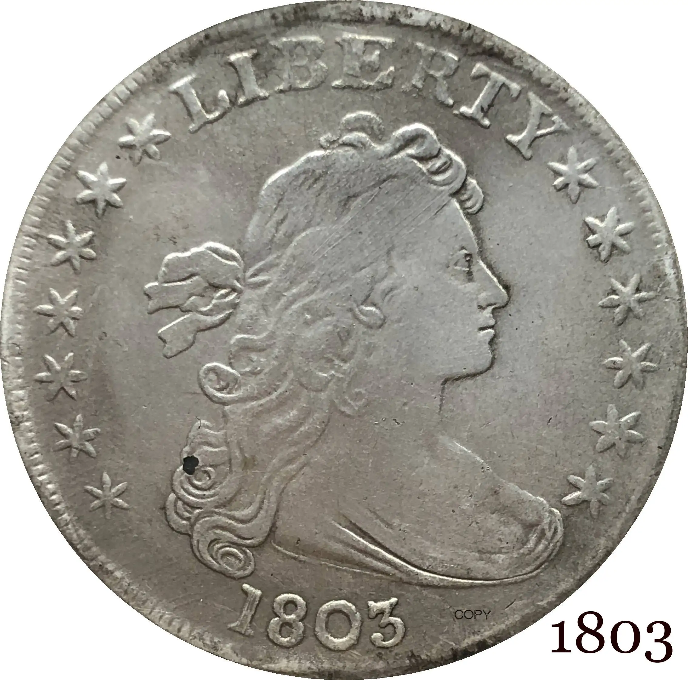 Соединенные Штаты 1803 драпированный бюст свобода один доллар геральный Орел