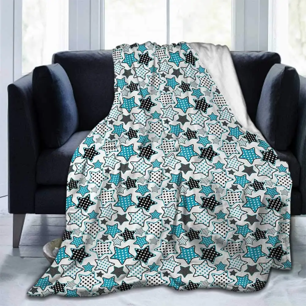

Star-manta ligera y acogedora para cama, supersuave