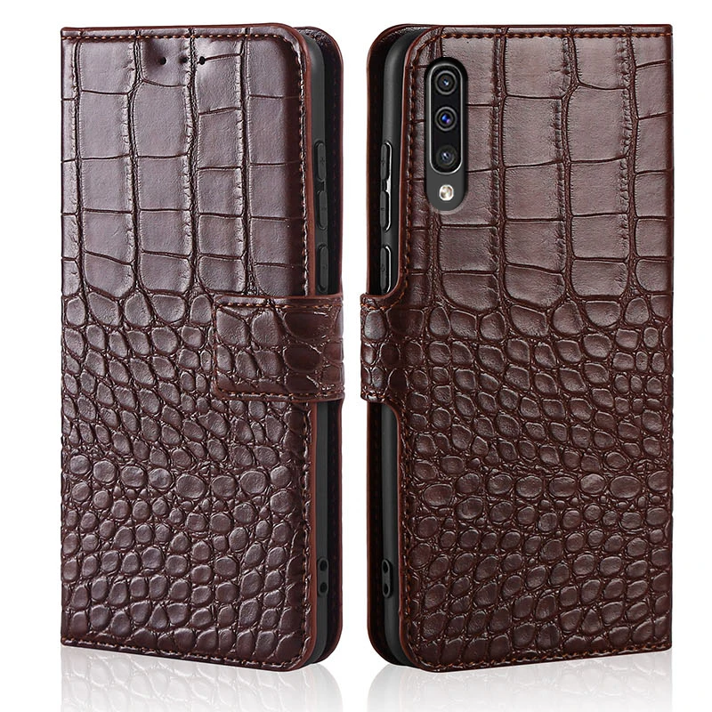 Для Samsung Galaxy A50 кожаный чехол флип кейс для Coque телефона 50 A505F принципиально
