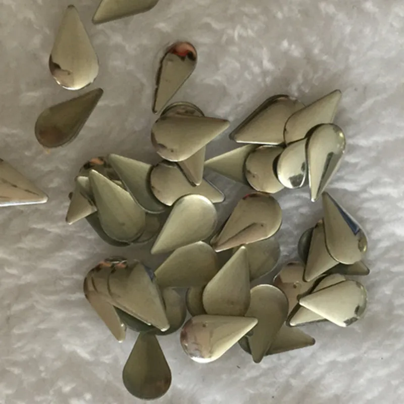 Серебряные/Золотые стразы горячей фиксации в форме капли свободные бусины