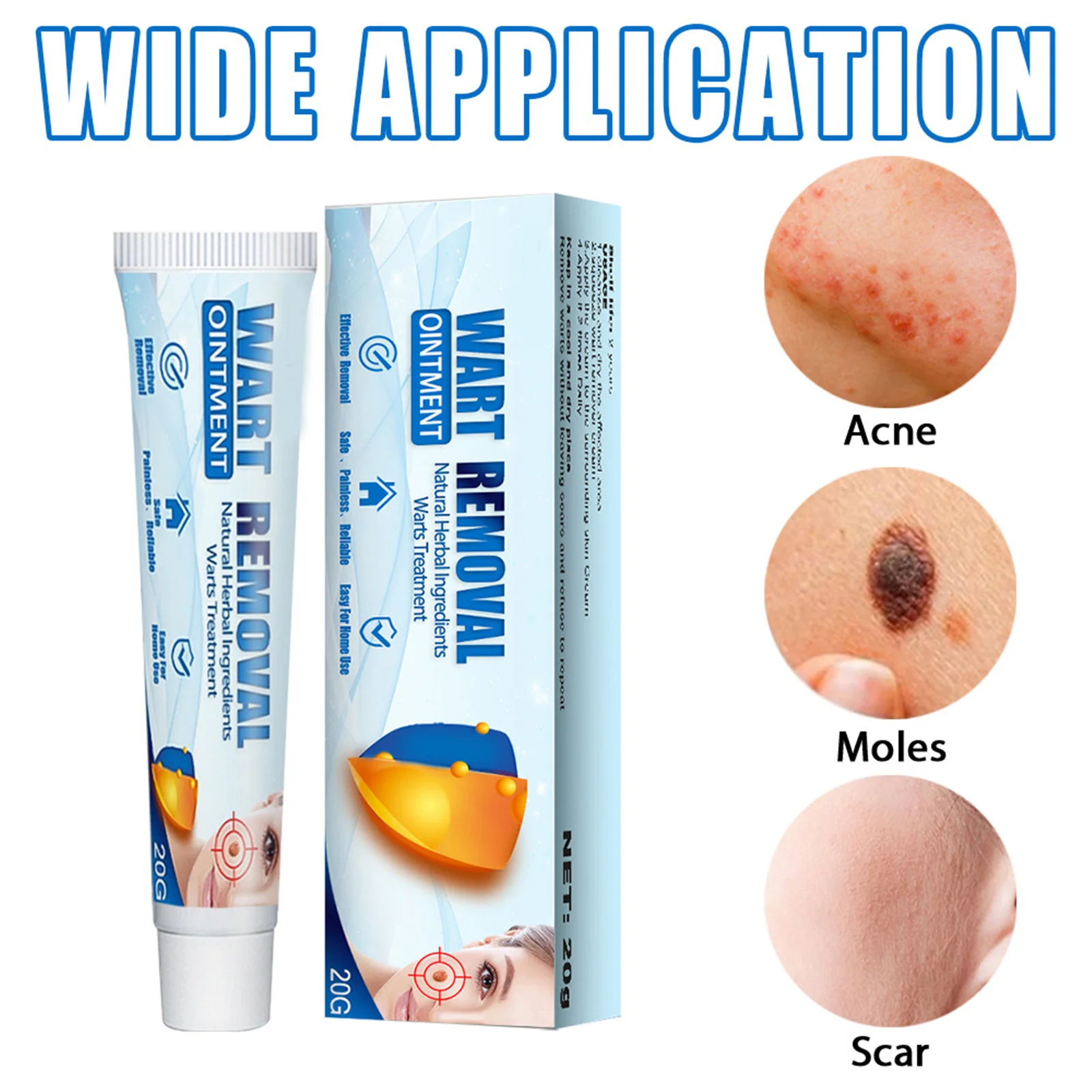 

2021 Instant Blemish Removal Gel Herbal Ingredient No Scars Leaving Multifunctional Cream 20g