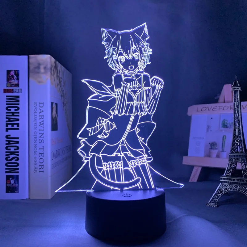 Re Zero Starting Life In Another World Led Night Light for Bedroom Deco Gift Nightlight Anime Waifu 3d Lamp Felix Argyle Re Zero