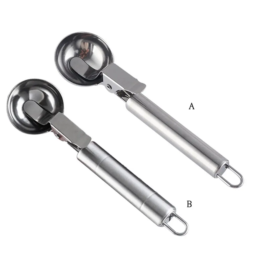 

2 In1 Dual-Head Stainless Steel Knife Fruit Watermelon Ice Cream Baller Scoop Stacks Spoon Home Kitchen Accessories