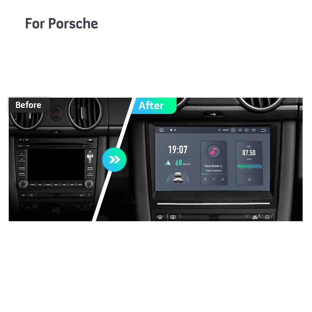 Автомобильный стереоплеер XTRONS 8 дюймов Android 10 0 PX6 GPS для Porsche 911 997 Cayman 987 Boxster DSP Carplay