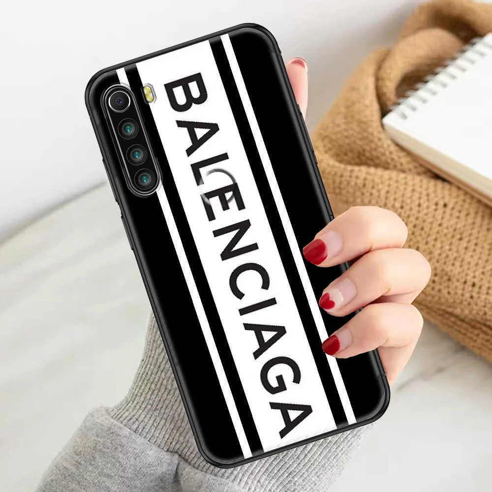 

Fashion B-Balenciagas Brand Phone case For Xiaomi Redmi Note 7 7A 8 8T 9 9A 9S 10 K30 Pro Ultra black trend Etui painting coque