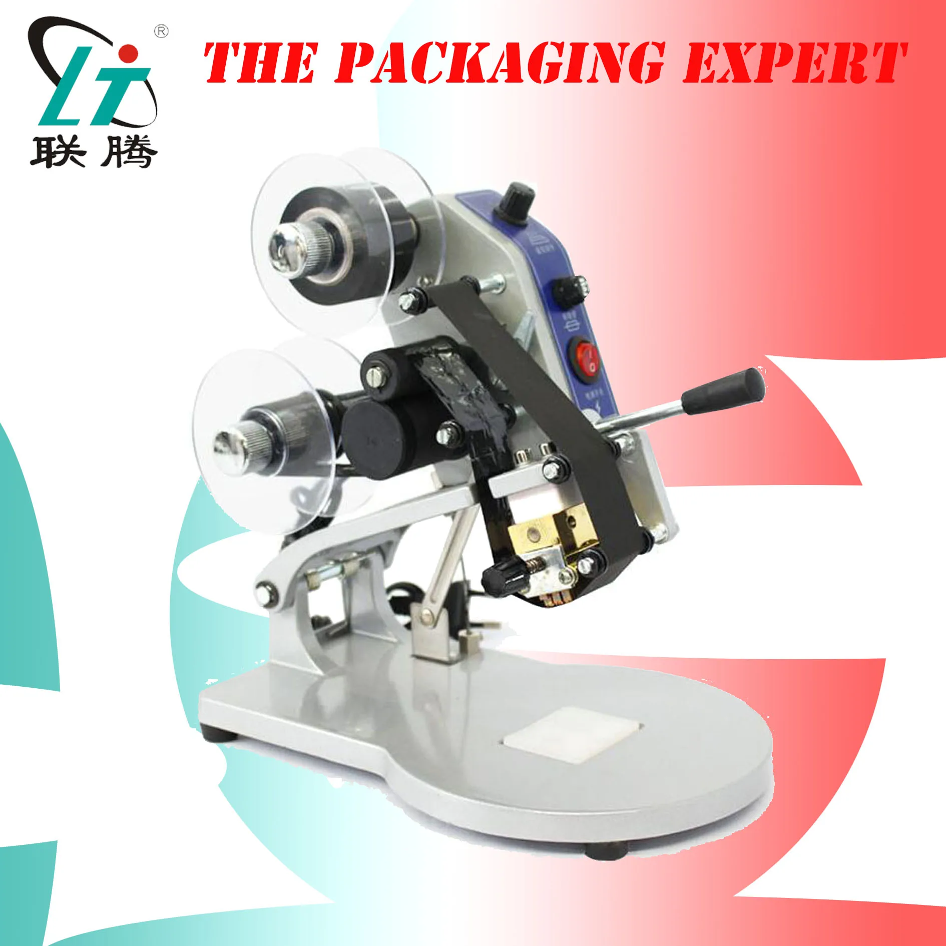 date printing machine on plastic bag