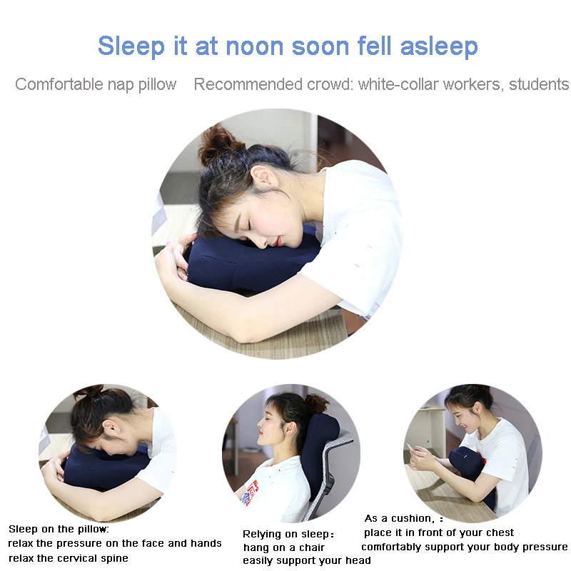 Подушка для сна спящего лица стола с эффектом памяти пустотелая дизайнерская