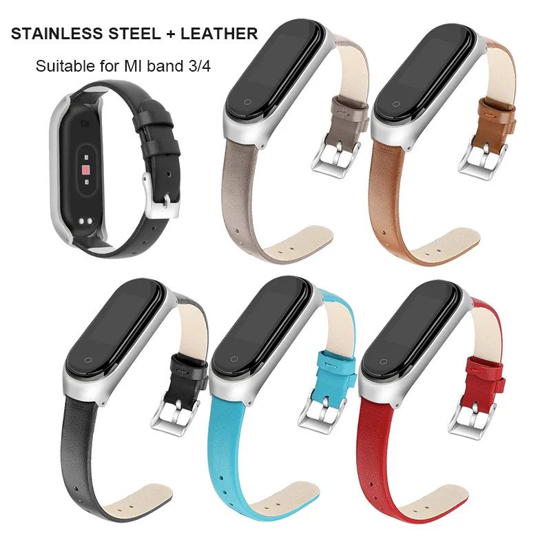 

MI4 Cowhide Wrist Band For MI Bracelet 4/3 Universal Leather Strap