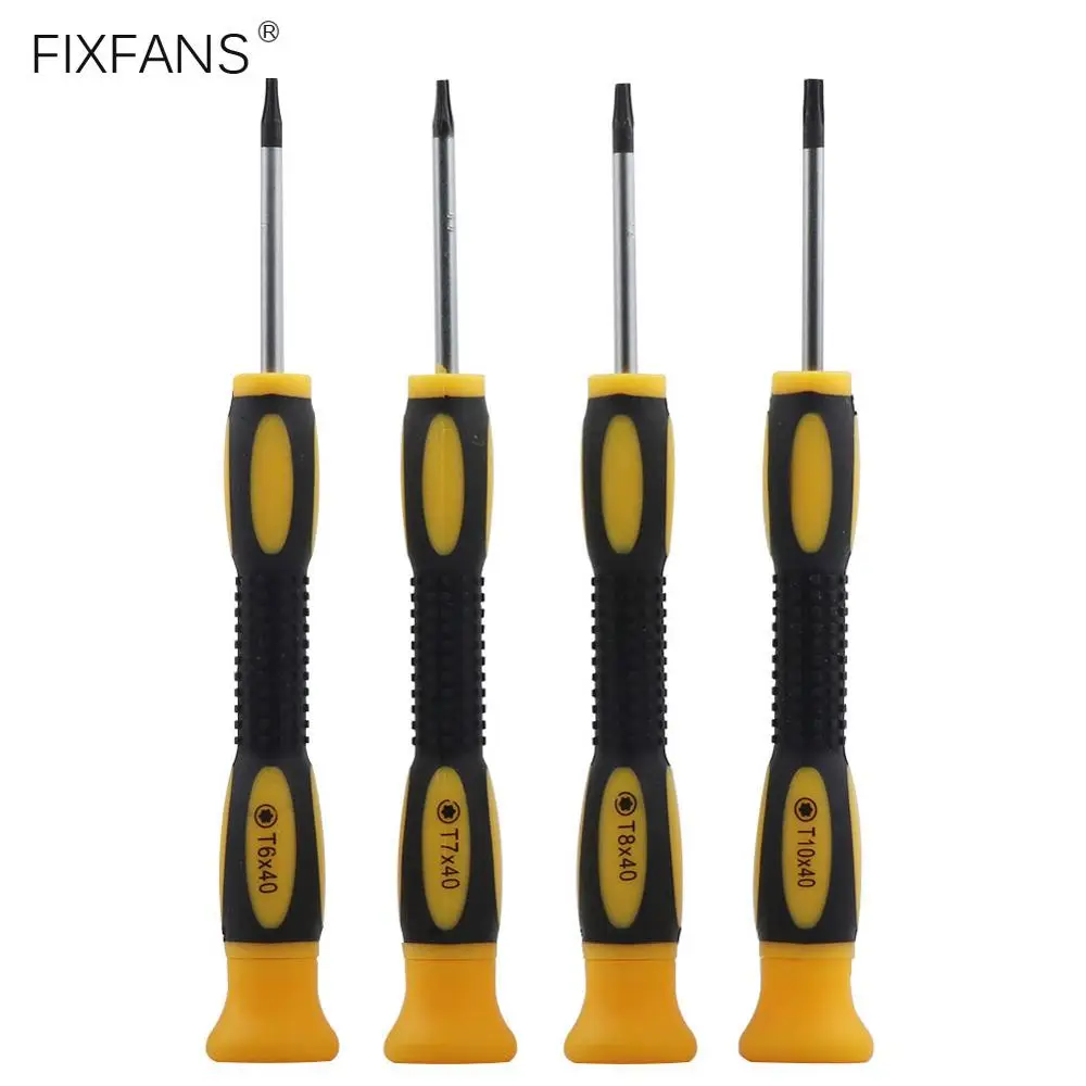 FIXFANS 4 шт. T6 T7 T8 T10 Torx Безопасности Набор отверток для Xbox One 360 PS3 PS4 ремонта