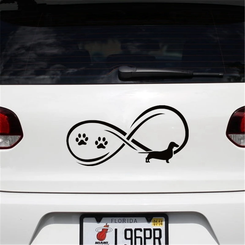 40743# наклейки на авто Винерская Собака Такса Бесконечность водонепроницаемые