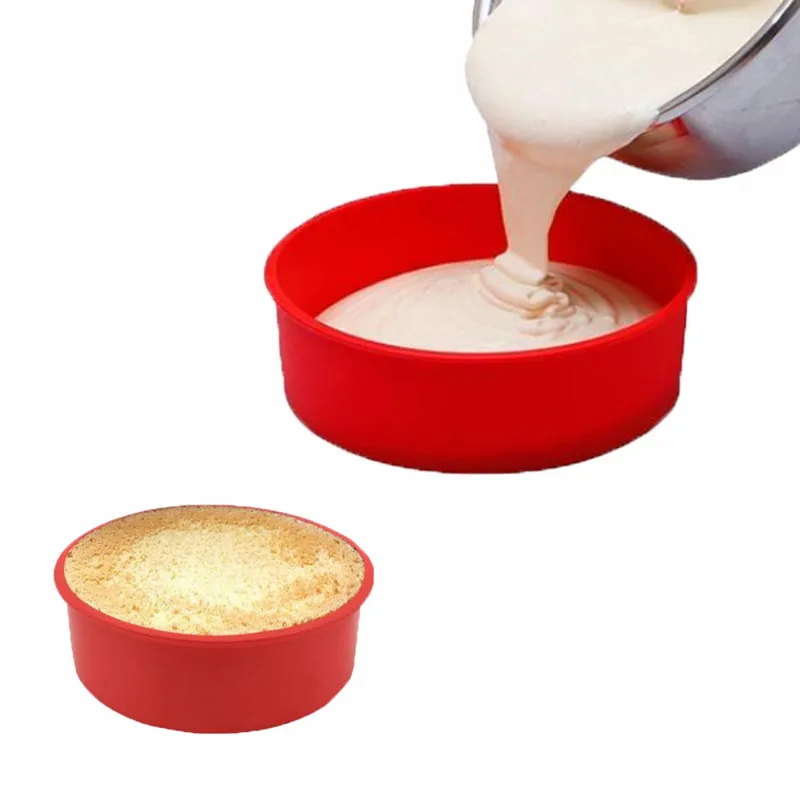 

Round Shape Silicone Cake Moulds Round For Pastry Muffin Cake Mold Baking Accessories Silicone Moulds Kitchen Bakeware Tool