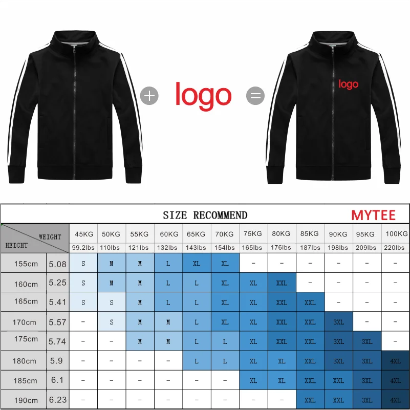 MYTEE весенне осенняя мужская куртка на молнии под заказ брендовая вышивка/печать