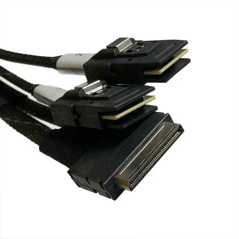 

422T57100003 8X NPIO STR Dual 4X MINISAS 700MM CUST Mini SAS Cable Connector