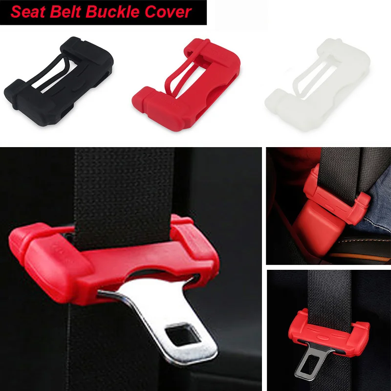 

2x Car Seat Safety Belt Buckle Protector Cover For Skoda Octavia 2 A7 A5 Fabia Rapid Superb Yeti Mazda 3 6 CX-5 CX-7