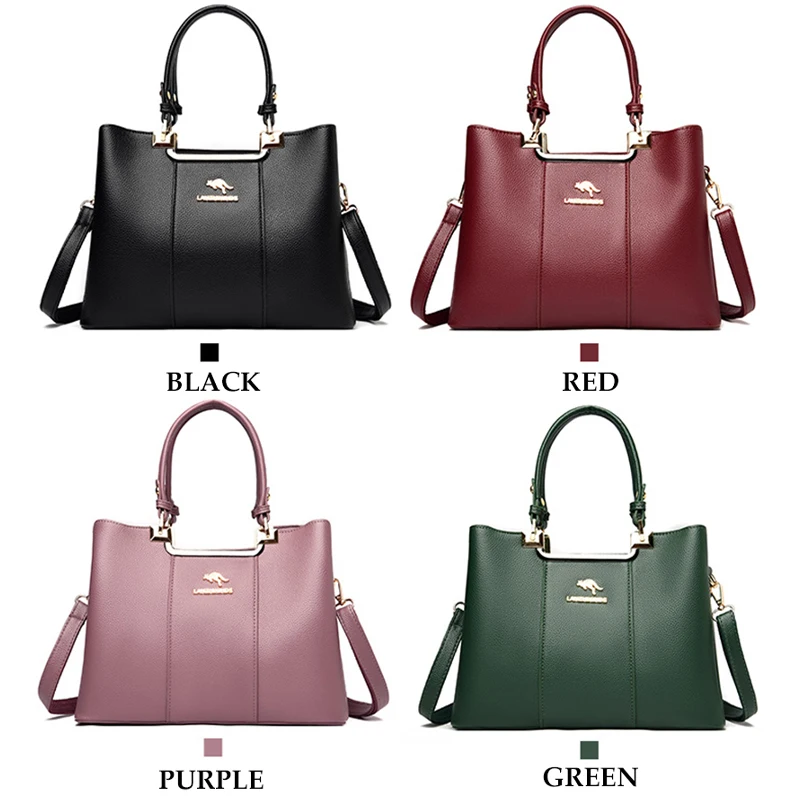 Fashion Handbags Women Shoulder Bags Designer Large Tote Ladies Multi-pocket Travel Hand Bag Quality Leather Crossbody Bags