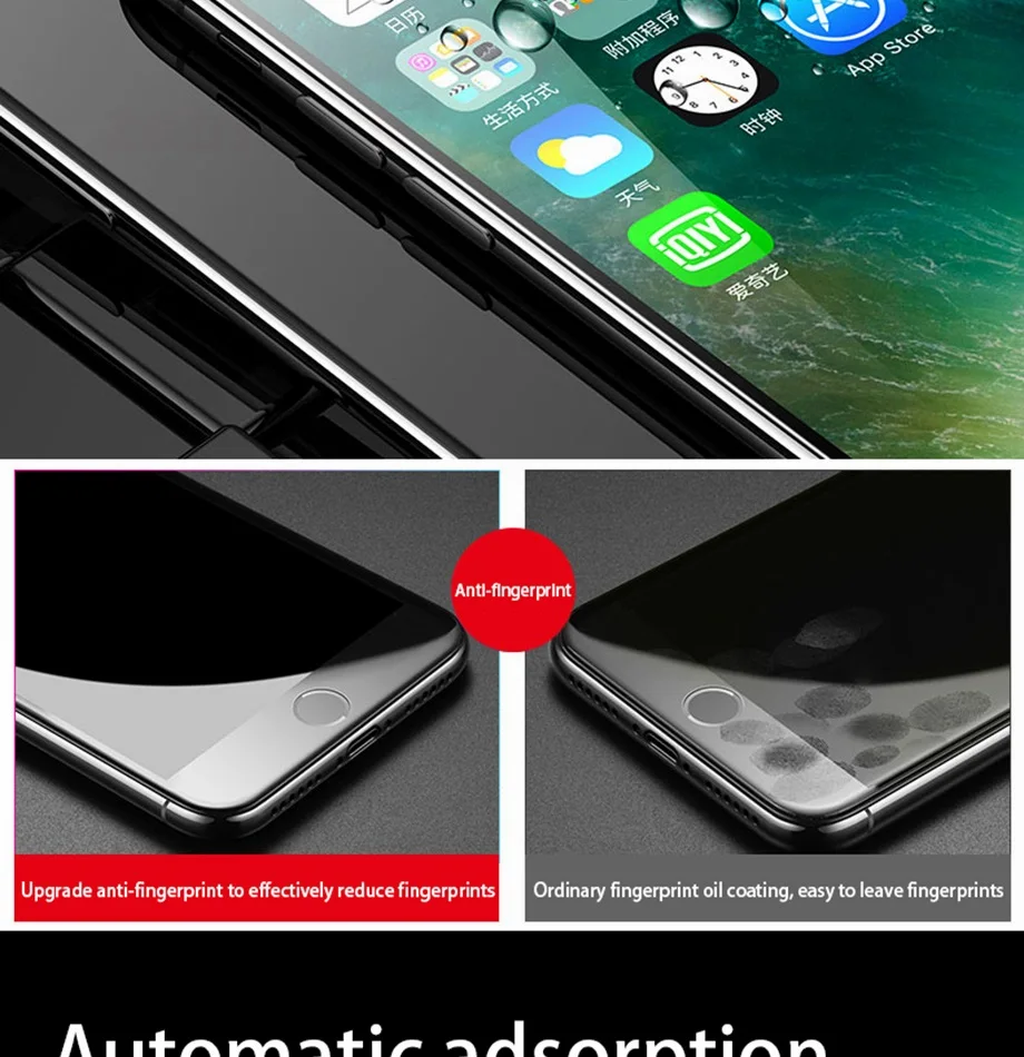2 шт 5D полное покрытие Защитное стекло для iPhone 7 8 6 6s Plus Защитная пленка для экрана для iPhone X XS MAX XR закаленное стекло