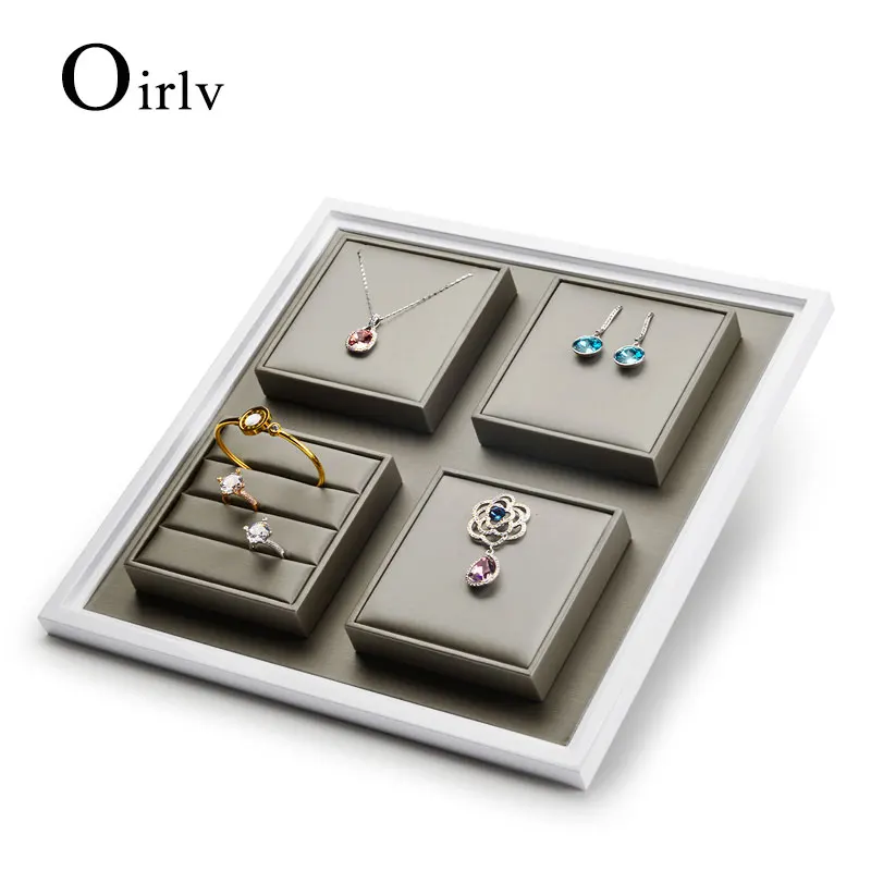 Oirlv Jewelry Rack Props Jewelry Counter Display Ornaments Tray Sets Brand Logo Can Be Customized