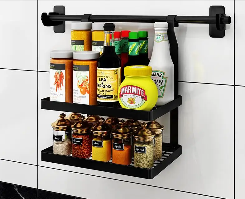 Нержавеющая сталь перфорация-Бесплатная настенная подвесная кухонная полка