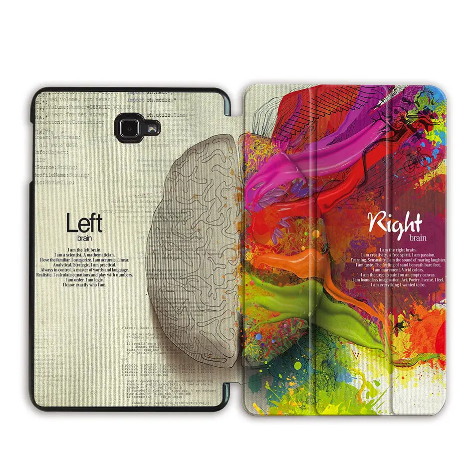 SS01 Чехол для планшета MTT для samsung Galaxy Tab A A6, 10,1 дюймов, SM-T580, T585, тонкий, трехслойный, из искусственной кожи, с откидной подставкой, умный чехол, защитный чехол - Цвет: SS01