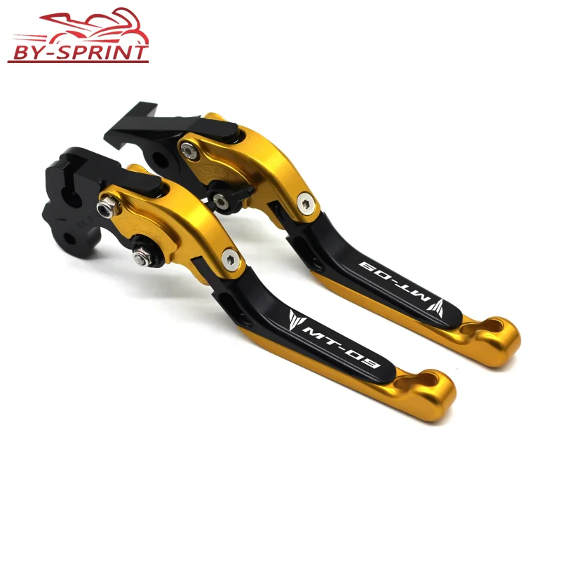 

For Yamaha MT-09 MT 09 mt09 FZ-09 FZ09 2014-2019 LOGO Motorcycle Accessories CNC Aluminum Brake Clutch Levers Adjustable Folding