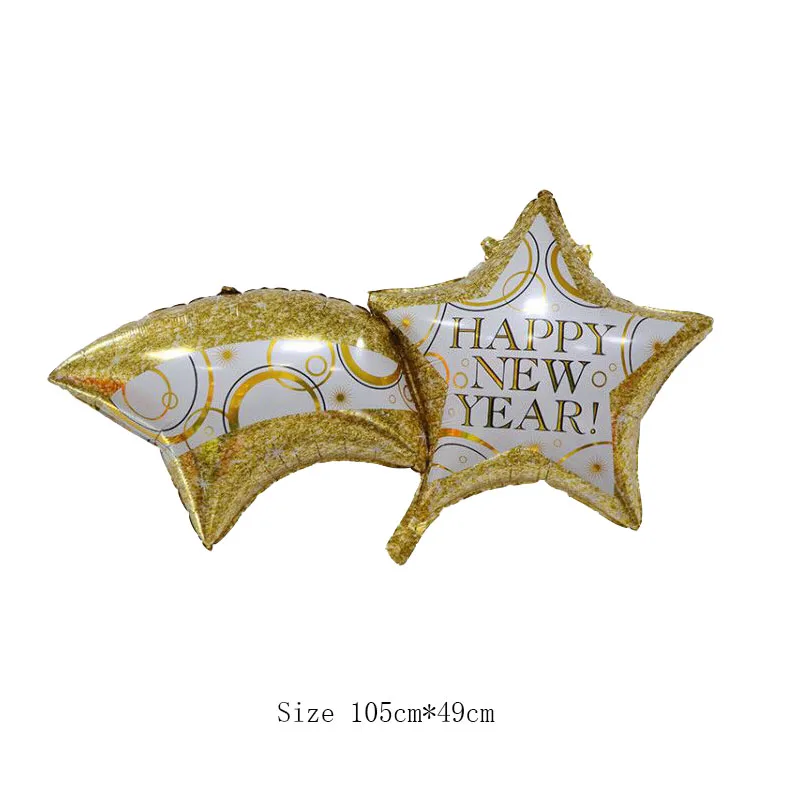С Новым годом фольга воздушные шары звезда шар радуга новый год 2020 украшения
