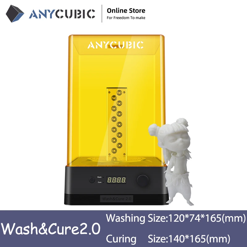 ANYCUBIC 3D-принтеры мыть и аппарат для лечения 2-в-1 УФ отверждения смолы модели impressora