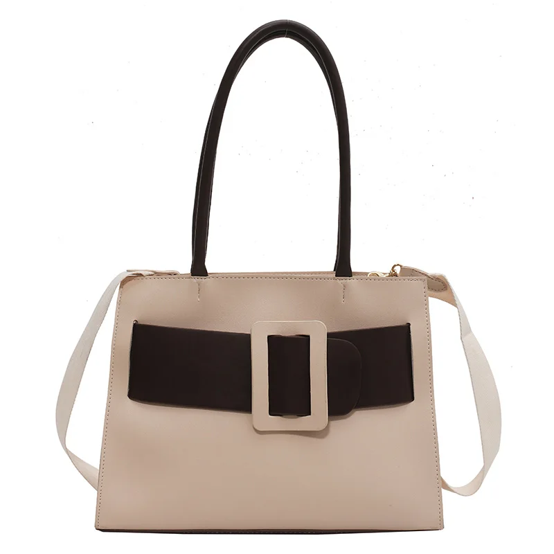 

Elegant Female Large Tote 2021 Fashion High quality PU Leather Women's Designer Handbag Simple versatile Shoulder Messenger Bag