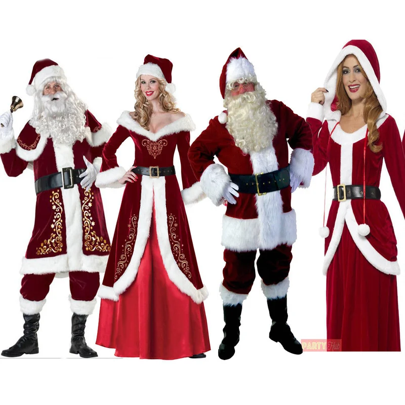 New Santa Claus Mascot Costume Suits Cosplay Party Game Dress Outfits Clothing Advertising Carnival Halloween Christmas Easter |