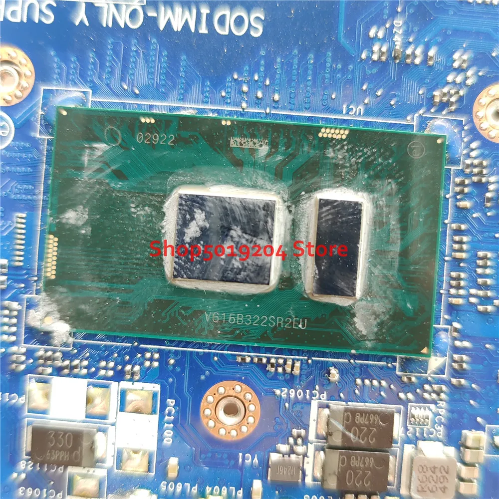 Материнская плата для ноутбука DELL 15 5559 фотосессия 027G19 27G19 с процессором SR2EU I3-6100U