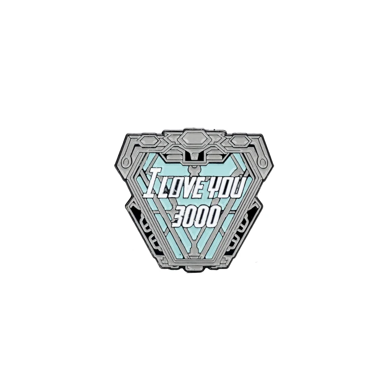 D548 Marvel супергерой кино Капитан Америка Железный человек брошь Мстители I Love you 3000 эмаль ThanoMetal Нагрудный значок на булавке Мужчины Женщины подарок - Окраска металла: D548