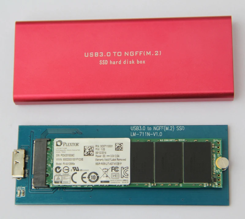 Корпус для жёсткого диска H1111Z M.2 USB чехол SSD адаптер корпус жесткого с 3 0 на M2 NGFF