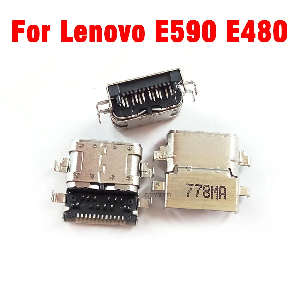 Conector de Energia dc 10 Embutido para Laptop Lenovo Thinkpad E480 E485 E580 E585 R480 E590 Embutido Usb