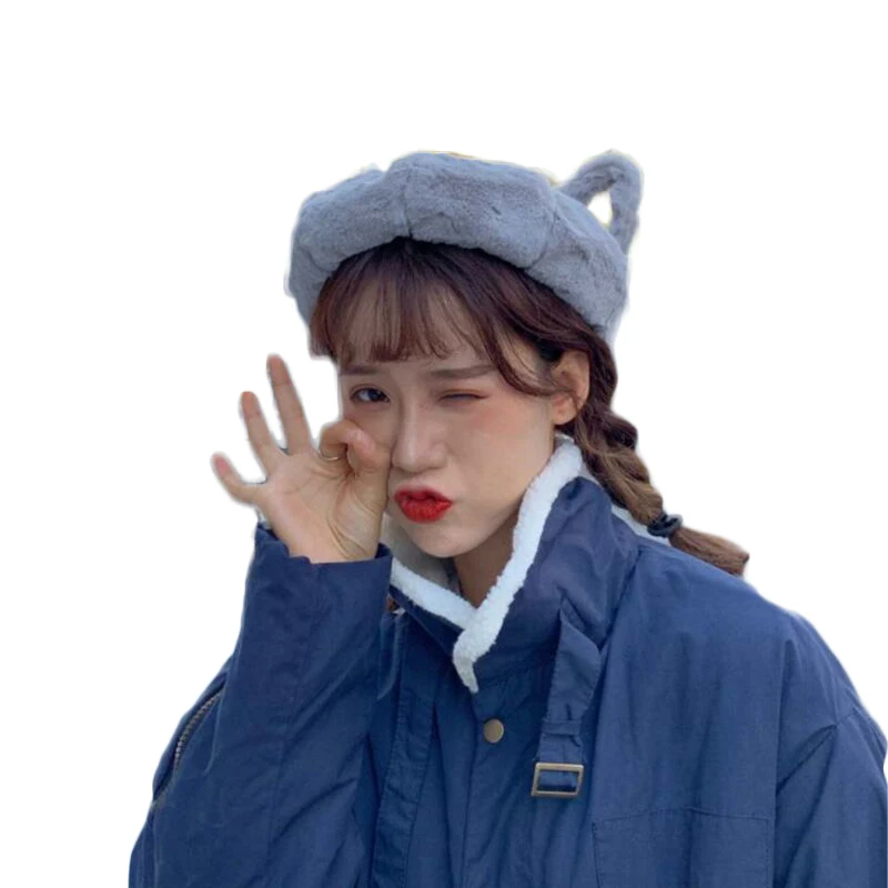 Теплая шерстяная шапка SUOGRY теплая шерстяной берет в японском стиле шапка-берет