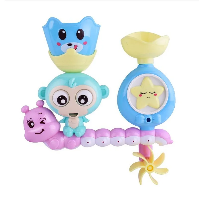 Игрушки для ванной детский смеситель воды резиновая утка душа водный брызговик