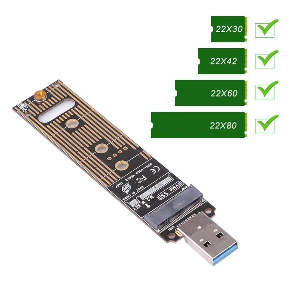 Адаптер M.2 NVME USB 3 1 с прямым подключением коробка для жесткого диска JMS583 адаптер