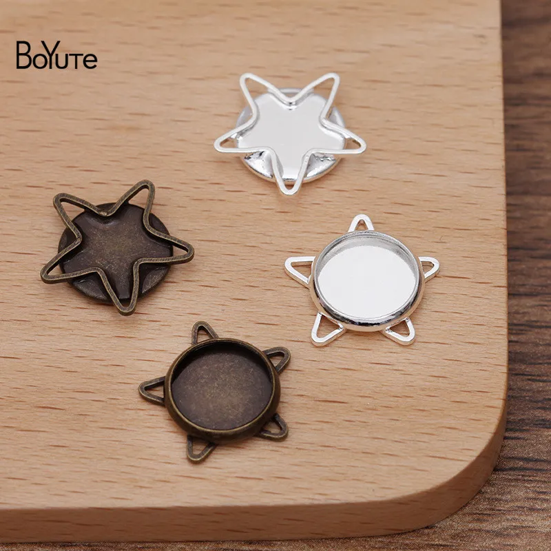 

BoYuTe изготовленный на заказ (200 шт./лот) подходит для 10 мм зеркального основания, пустая оправа лотка, ювелирные изделия «сделай сам», аксессуары, материалы для ручной работы